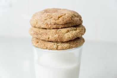 Fresh Flour Snickerdoodles, whole grain cookie, healthier snickerdoodle