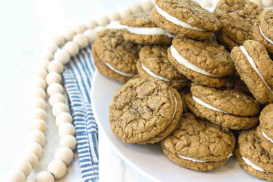 freshly milled oatmeal cream pie recipe; fresh flour oatmeal cream pie, freshly milled flour oatmeal cookie