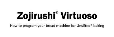 How to program the Zojirushi Virtuoso
