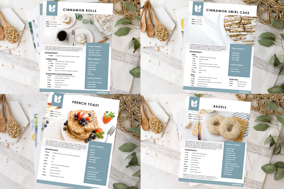 Unsifted Freshly Milled Recipe Card Curated Sets are Beginner Friendly ...